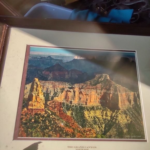Vintage framed picture Grande canyon Mt Hayden - Picture 7 of 14